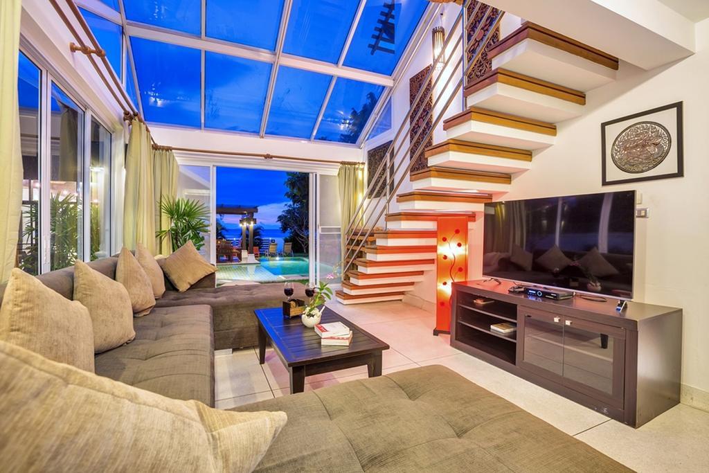 Emerald Sands - Beach Front 4 Bed Pool Villa Koh Samui Phòng bức ảnh