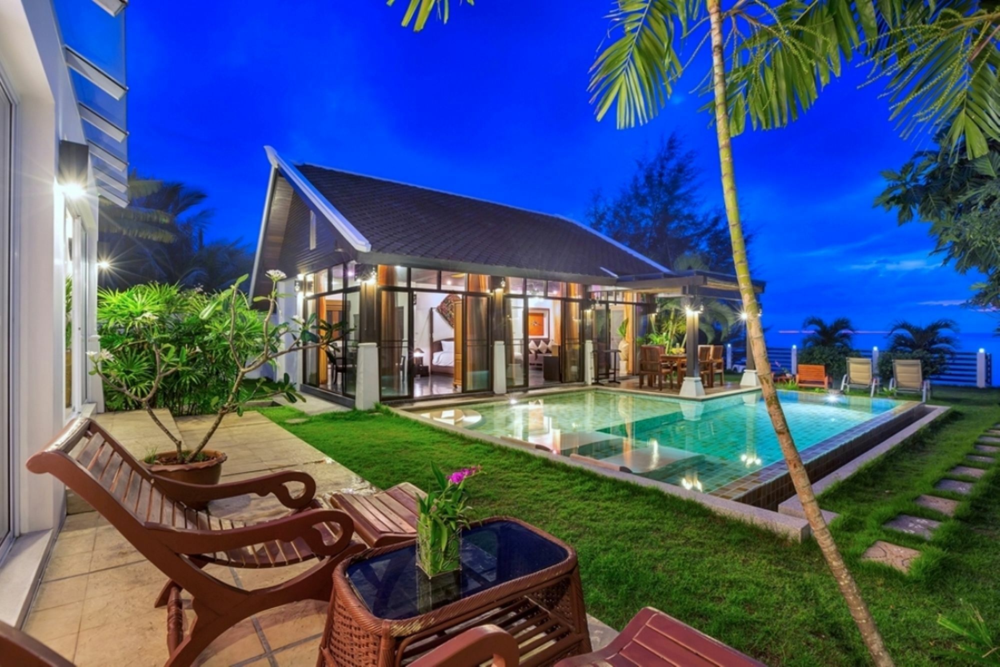 Emerald Sands - Beach Front 4 Bed Pool Villa Koh Samui Ngoại thất bức ảnh