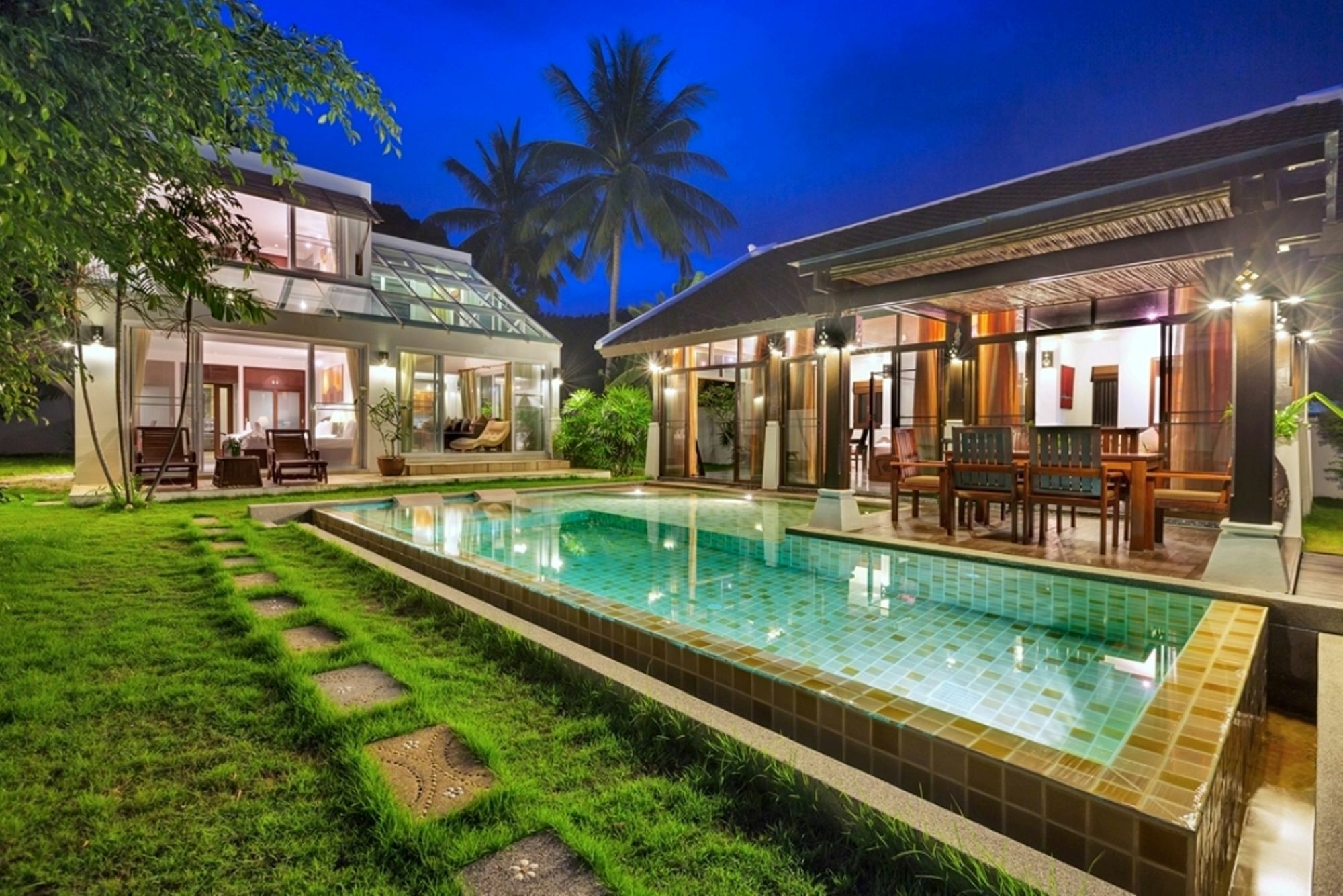Emerald Sands - Beach Front 4 Bed Pool Villa Koh Samui Ngoại thất bức ảnh