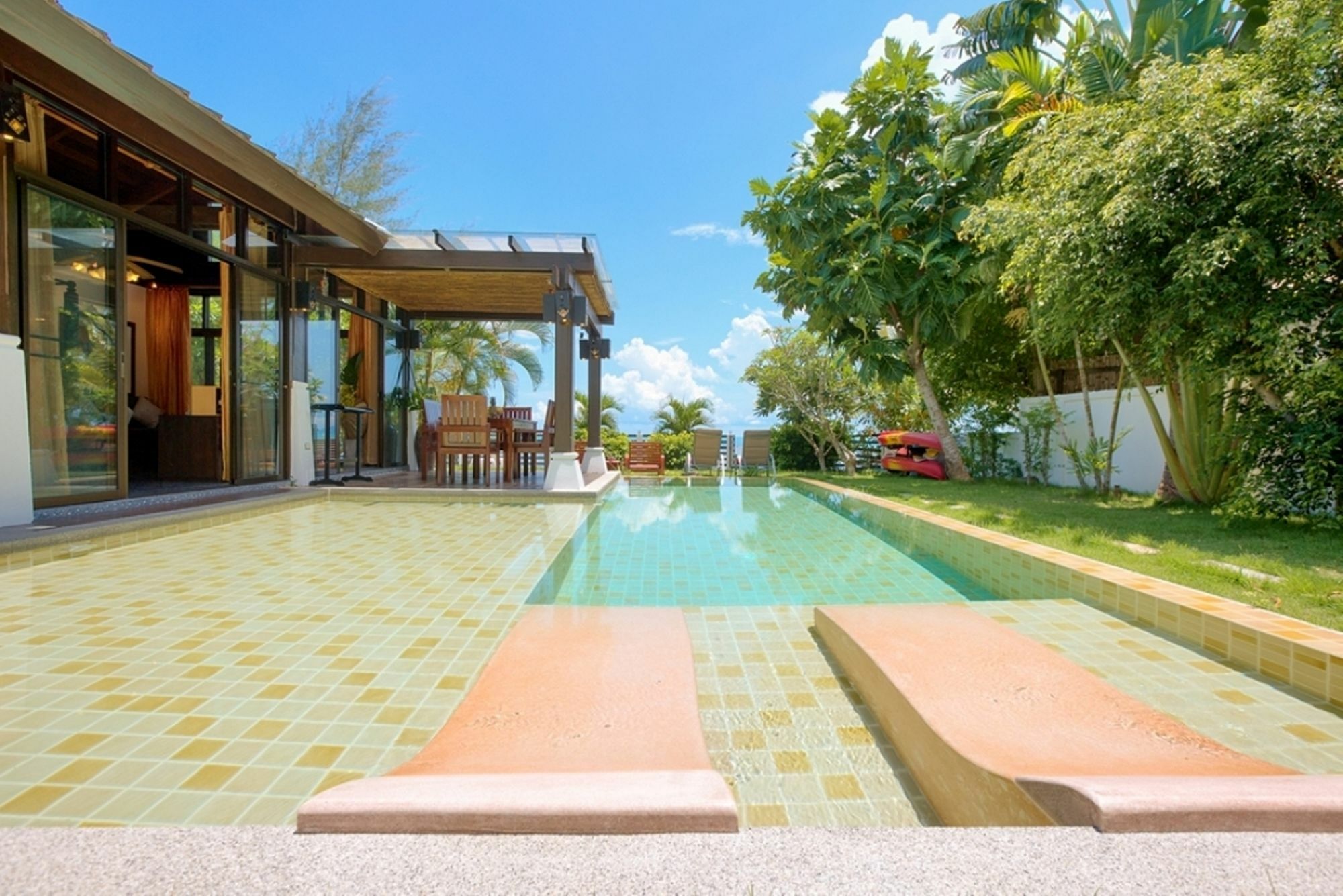 Emerald Sands - Beach Front 4 Bed Pool Villa Koh Samui Ngoại thất bức ảnh